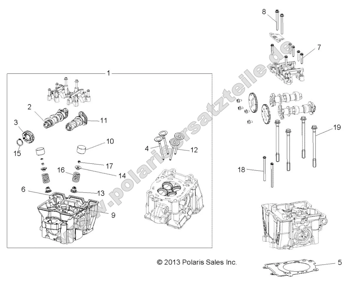Engine, Cylinder Head, Cams and Valves