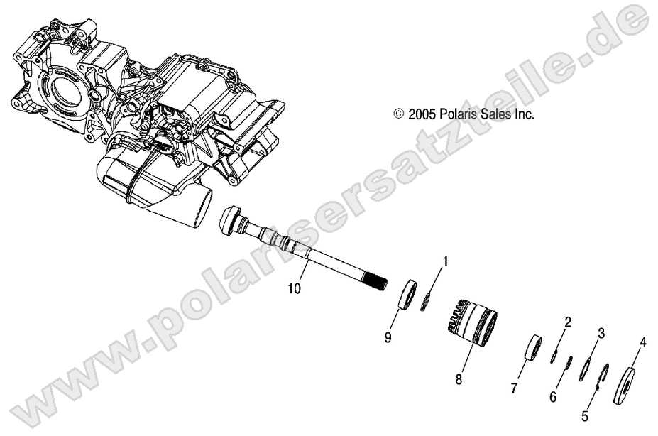 TRANSMISSION, OUTPUT SHAFT, FRONT TRANSMISSION, OUTPUT SHAFT, FRONT