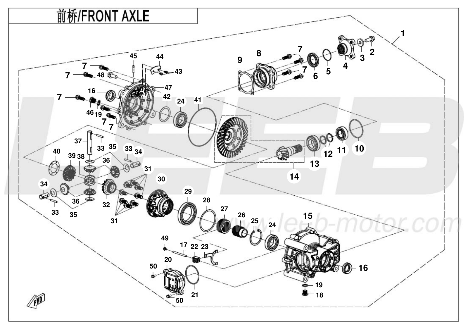 F31 FRONT AXLE
