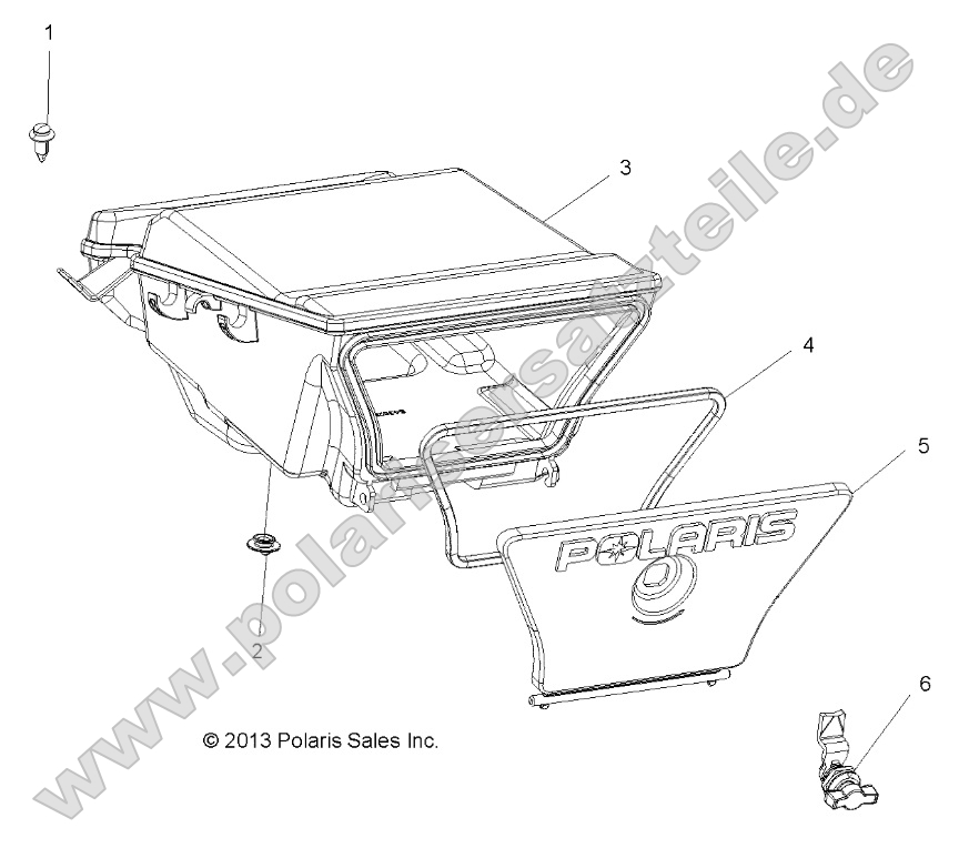 Body, Storage Box, Rear