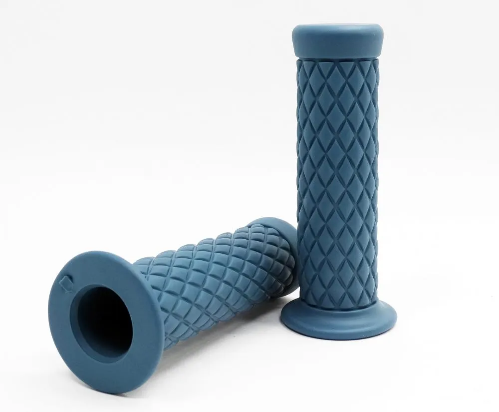 Motorrad_Lenkergriffe_Custom_blau Motorrad Custom - Classic Lenkergriffe blau