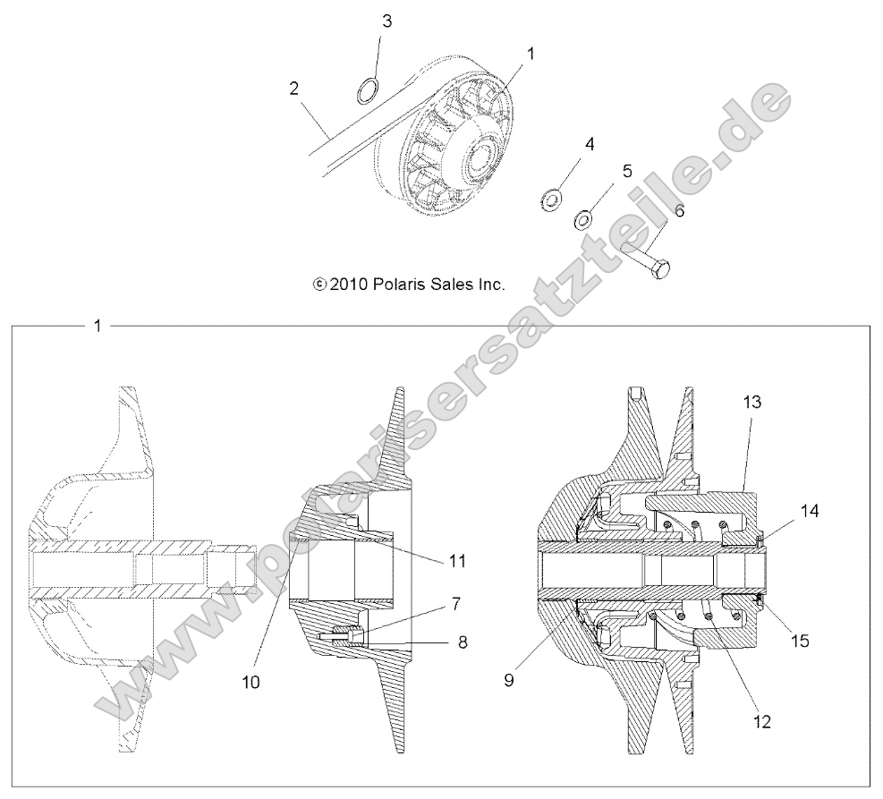 Drive Train, Secondary Clutch