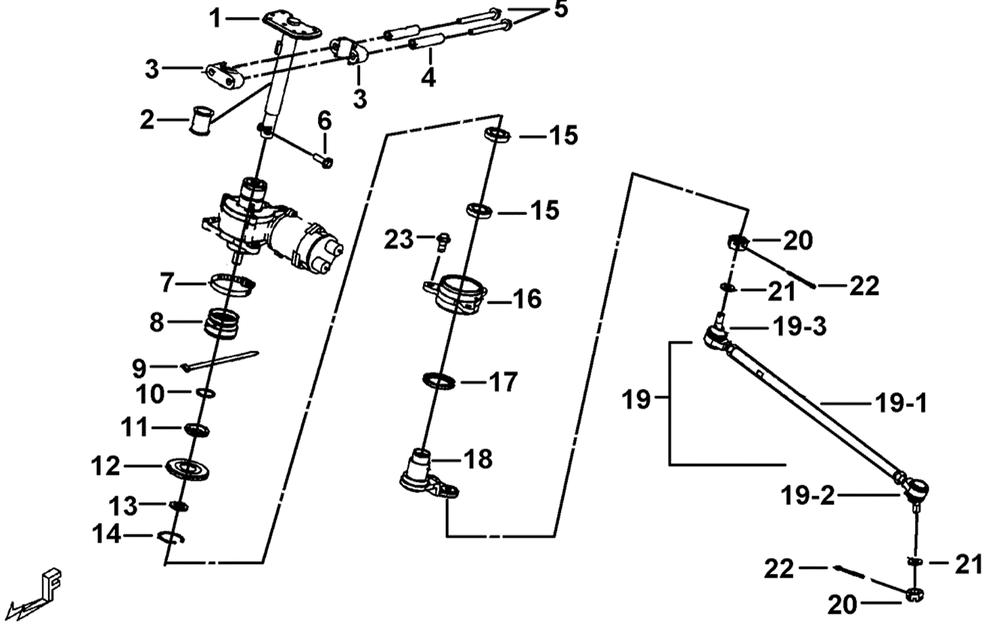 Lenkung vorne