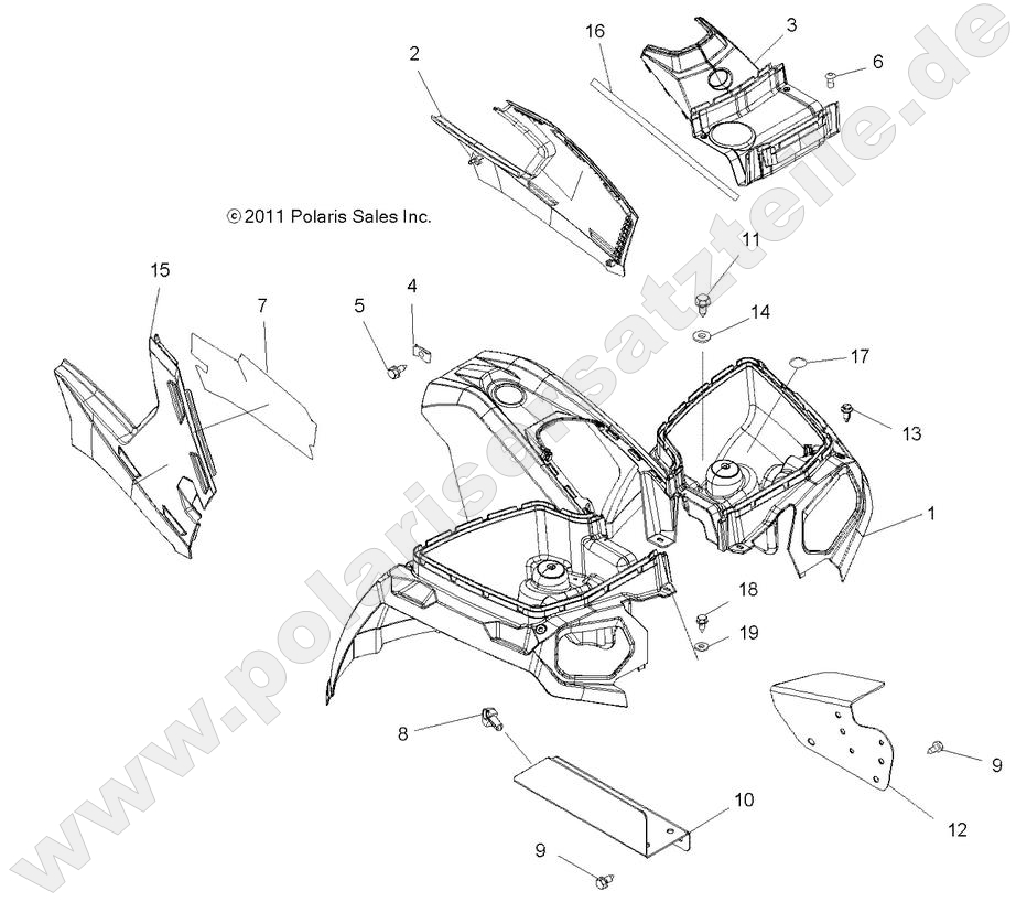 BODY, FRONT CAB and SIDE PANELS