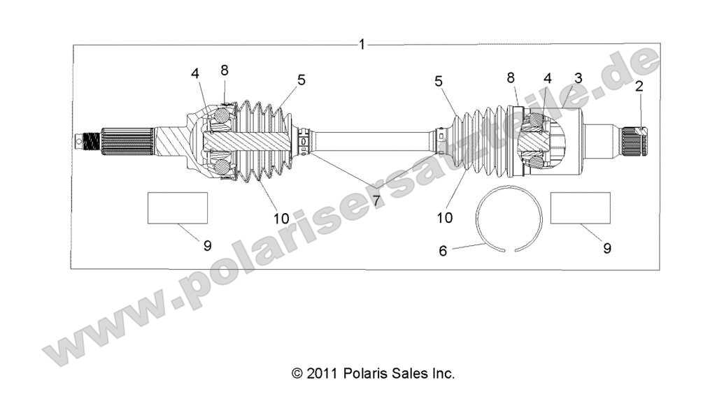 DRIVE TRAIN, REAR HALF SHAFT DRIVE TRAIN, REAR HALF SHAFT