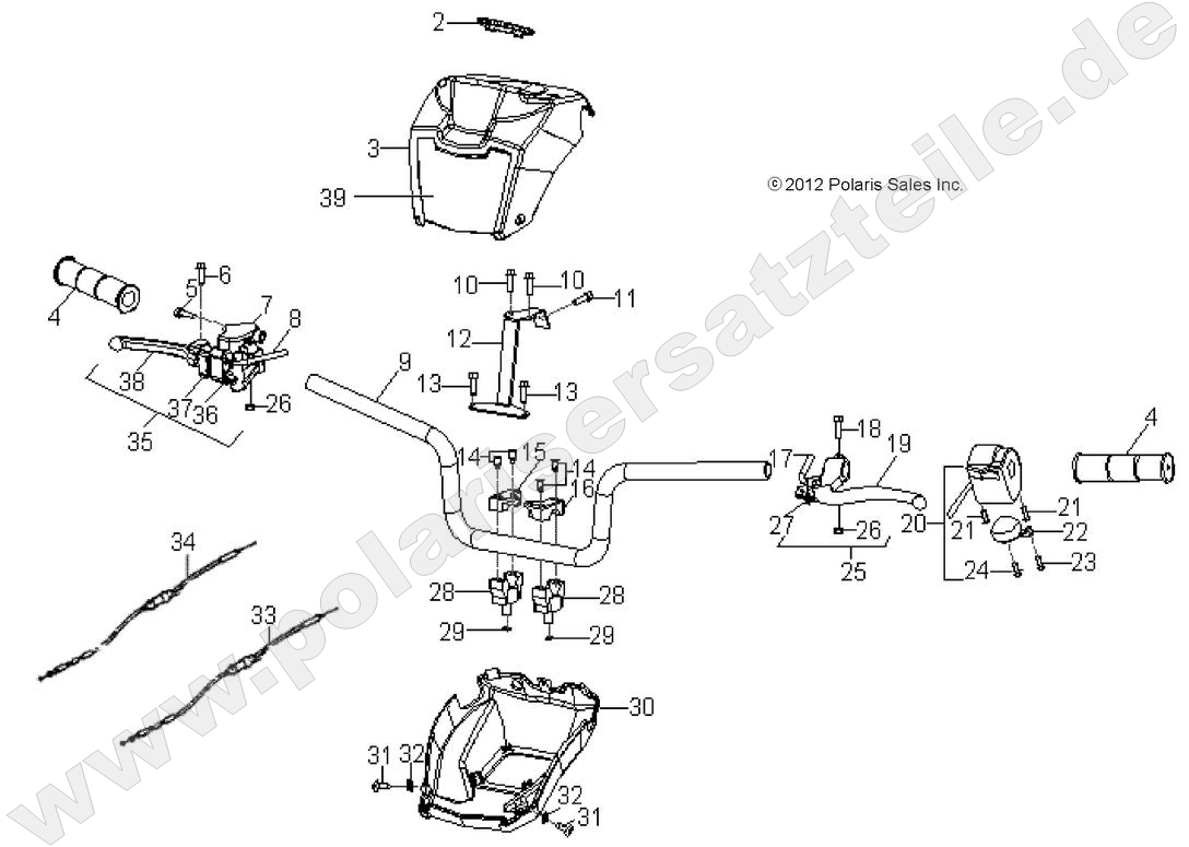 STEERING, HANDLEBAR STEERING, HANDLEBAR
