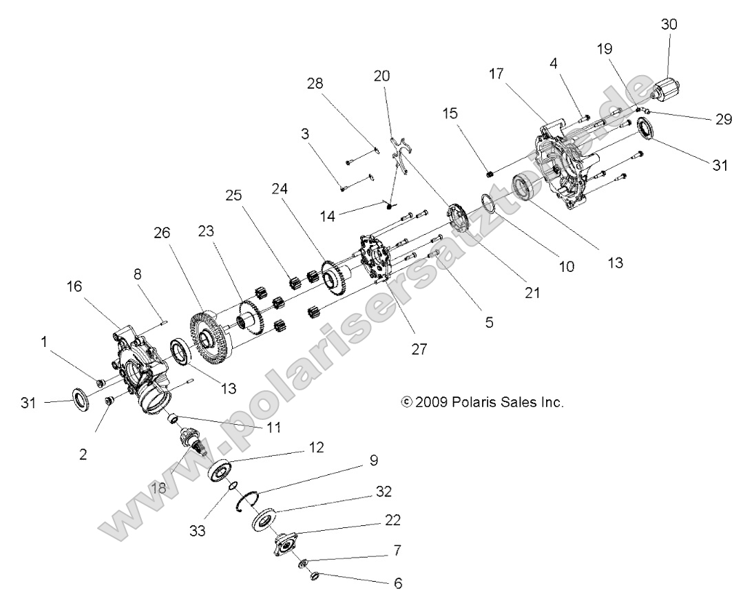 Drive Train, Rear Differential Internals
