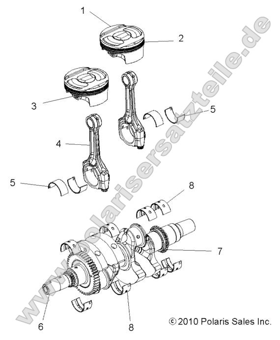 Engine, Crankshaft and Piston