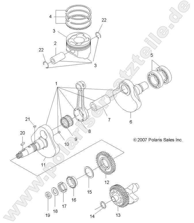 ENGINE, CRANKSHAFT and PISTON ENGINE, CRANKSHAFT and PISTON