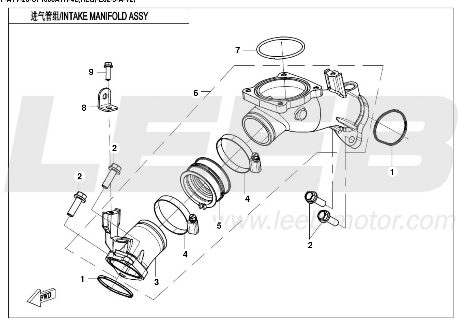 WITHOUT FUEL DESORPTION PORT INTAKE MANIFOLD ASSY