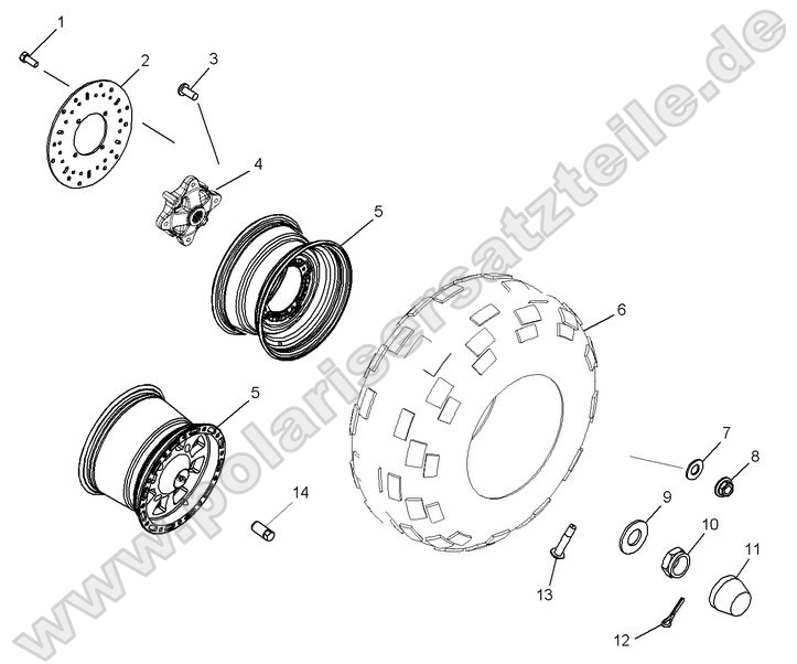 Wheel, Rear