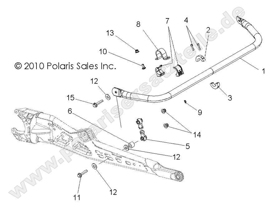 SUSPENSION, TORSION BAR, REAR SUSPENSION, TORSION BAR, REAR
