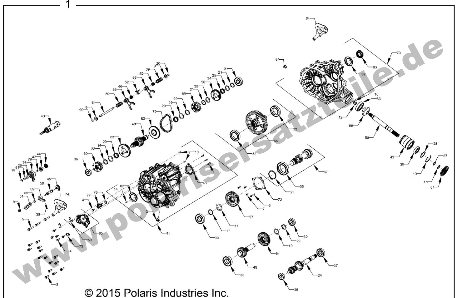 DRIVE TRAIN, MAIN GEARCASE INTERNALS DRIVE TRAIN, MAIN GEARCASE INTERNALS