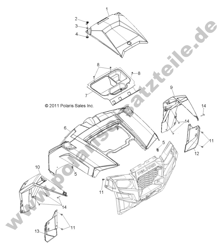 BODY, HOOD AND FRONT, PASSENGER BODY, HOOD AND FRONT, PASSENGER
