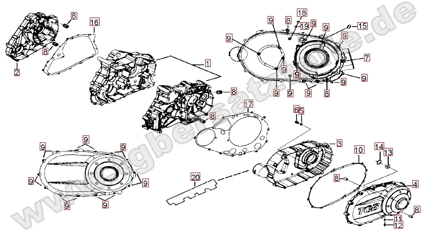 Motorgehäuse Motorgehäuse