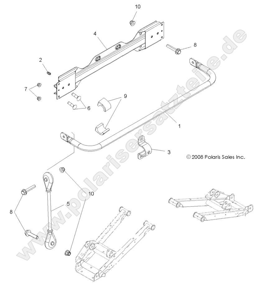 SUSPENSION, STABILIZER BAR, REAR SUSPENSION, STABILIZER BAR, REAR