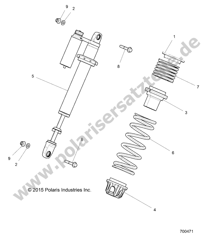 SUSPENSION, FRONT SHOCK MOUNTING SUSPENSION, FRONT SHOCK MOUNTING