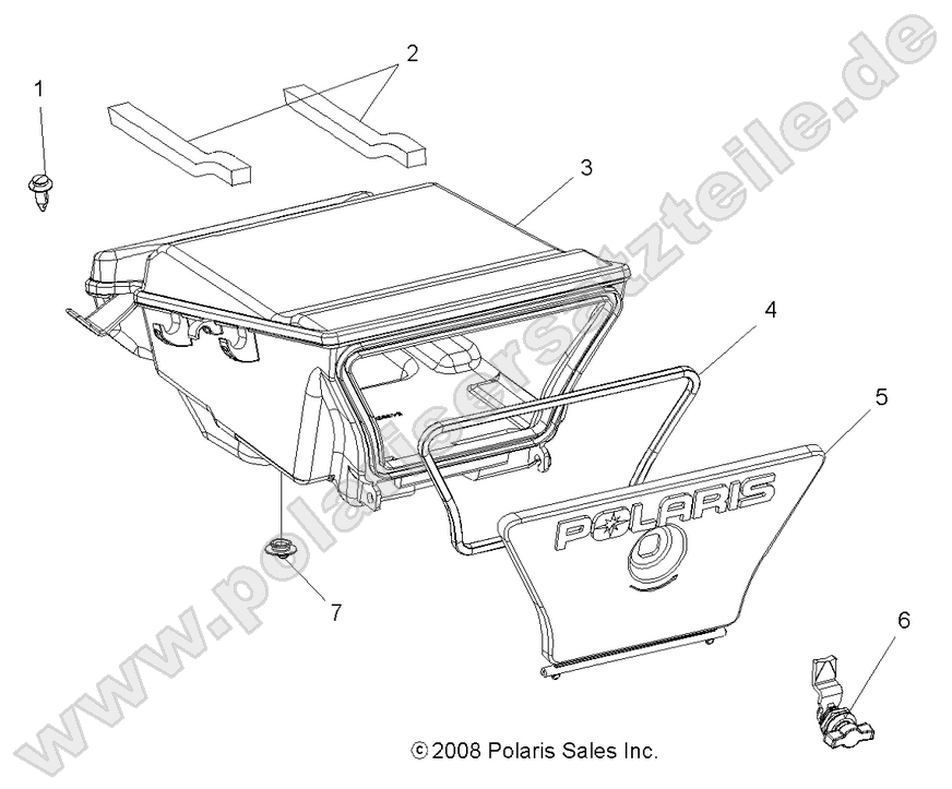 BODY, REAR STORAGE BOX BODY, REAR STORAGE BOX