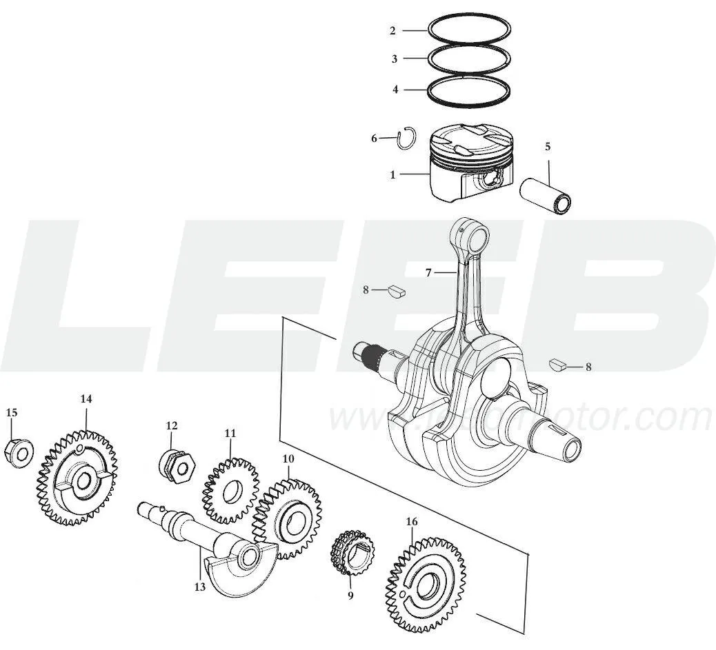 Kolben / Kurbelwelle 