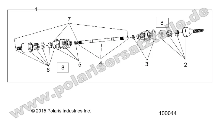 Drive Train, Front Half Shaft Drive Train, Front Half Shaft