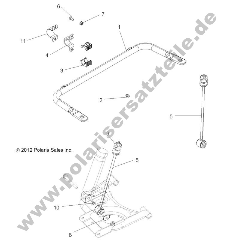 SUSPENSION, STABILIZER BAR, REAR SUSPENSION, STABILIZER BAR, REAR
