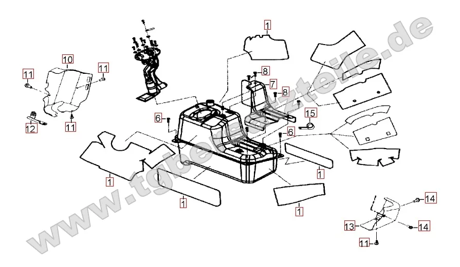 Hitzeschutz für Benzintank