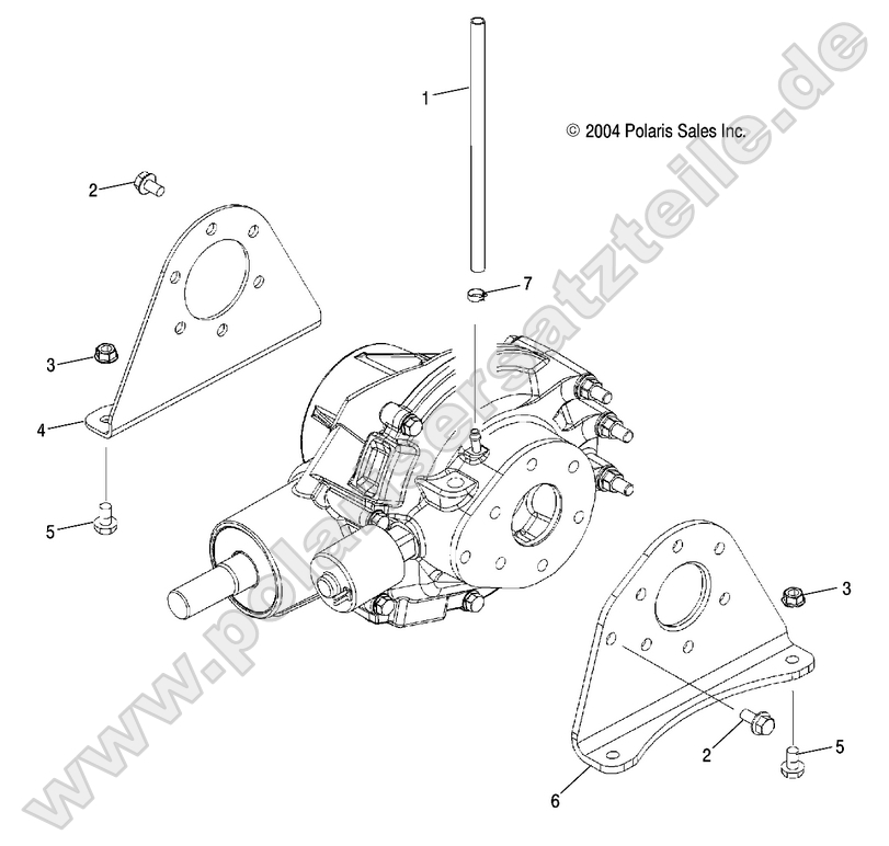 Gearcase Mounting, Rear