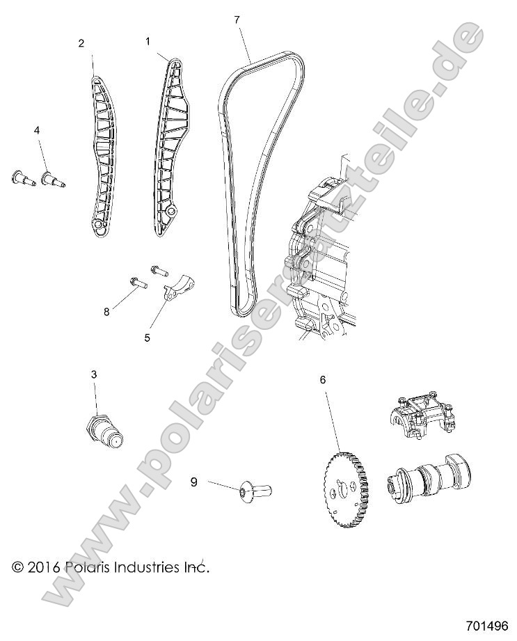 Engine, Cam Chain and Sprocket