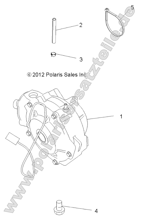 Drive Train, Front Gearcase Mounting Drive Train, Front Gearcase Mounting