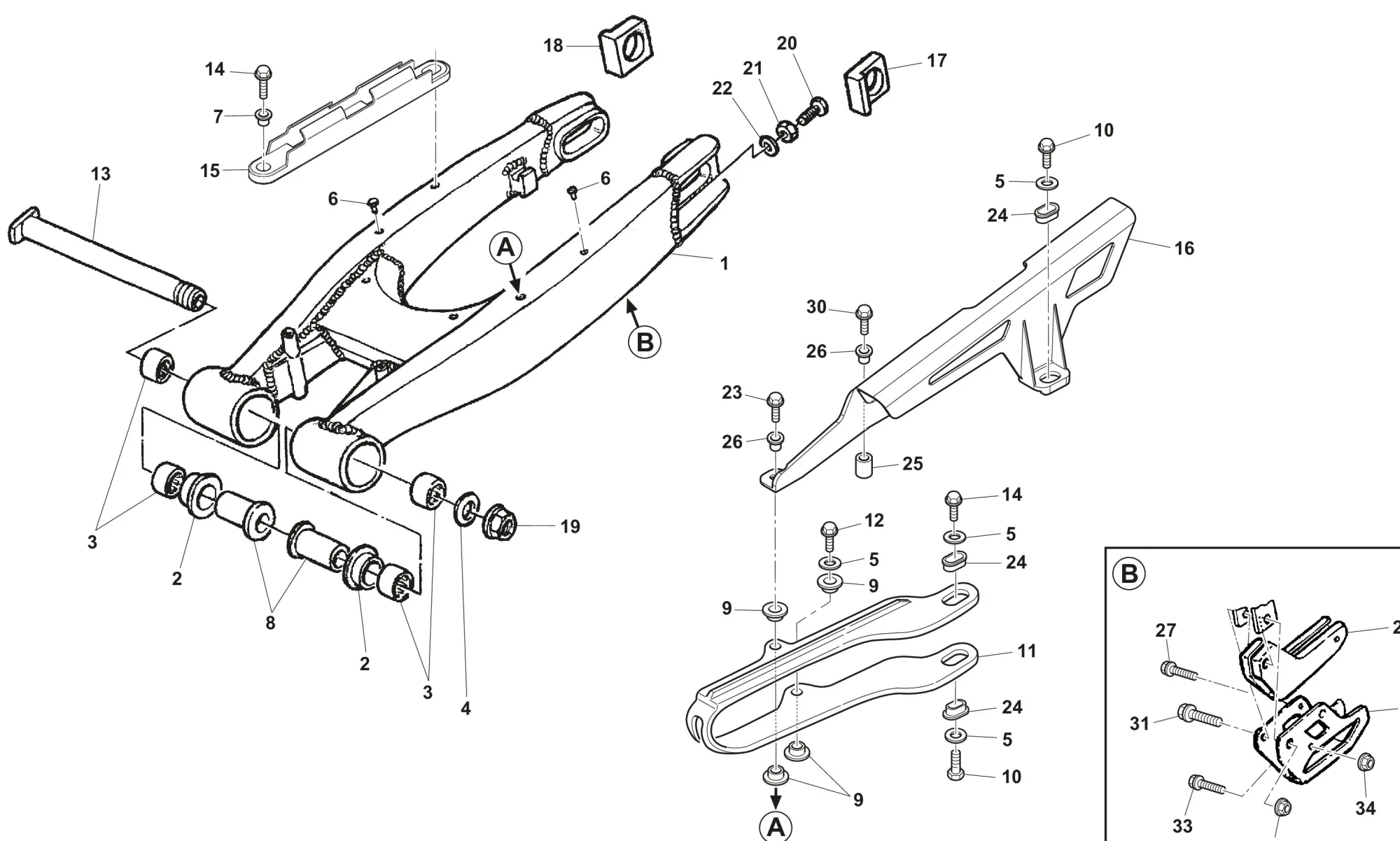 Hinterradschwinge RS 300 Hinterradschwinge RS 300