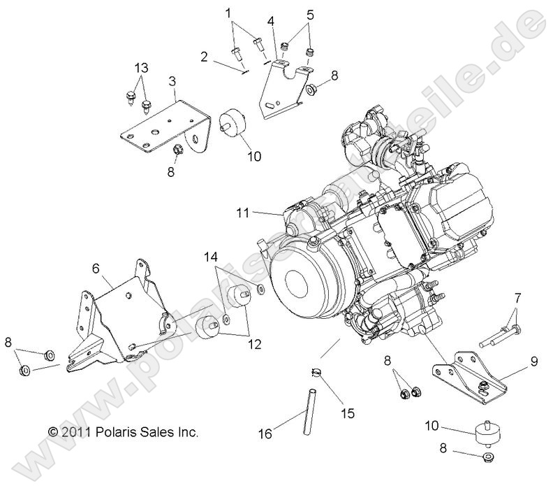 ENGINE, MOUNTING