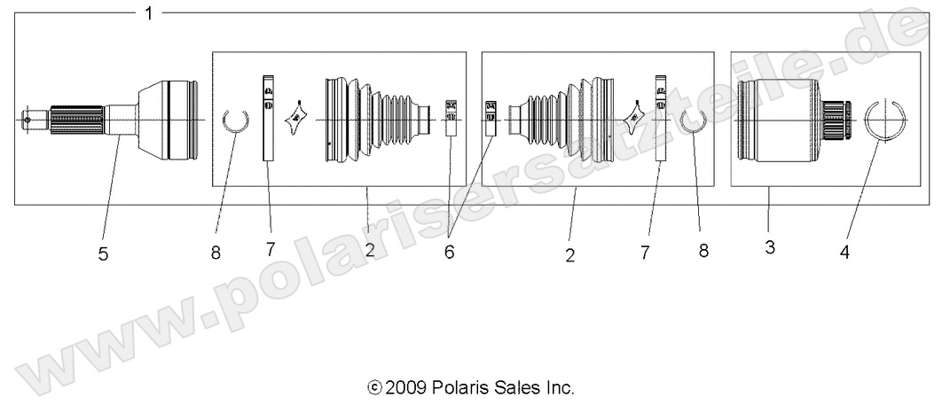 DRIVE TRAIN, REAR DRIVE SHAFT