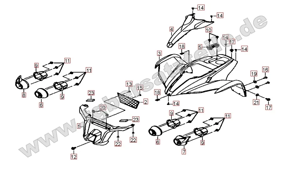 Frontverkleidung - Tankabdeckung Frontverkleidung - Tankabdeckung