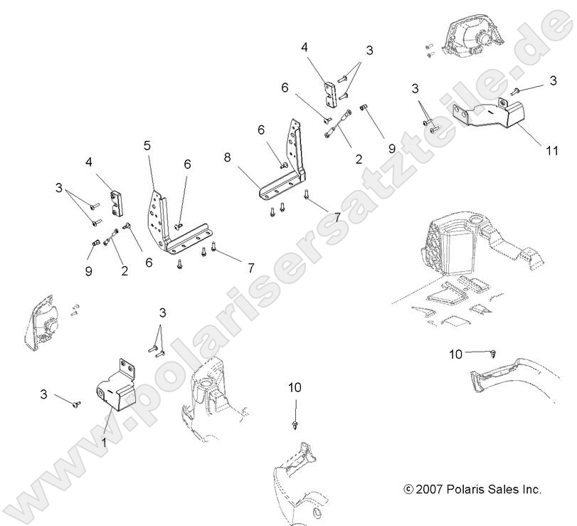 BODY, TAILGATE BRACKETS BODY, TAILGATE BRACKETS