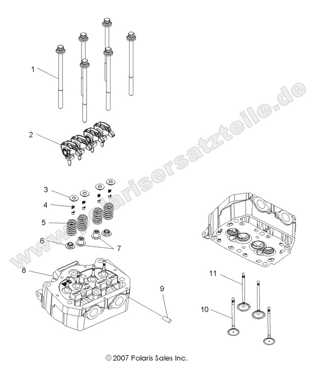 engine cylinder head and valves engine cylinder head and valves
