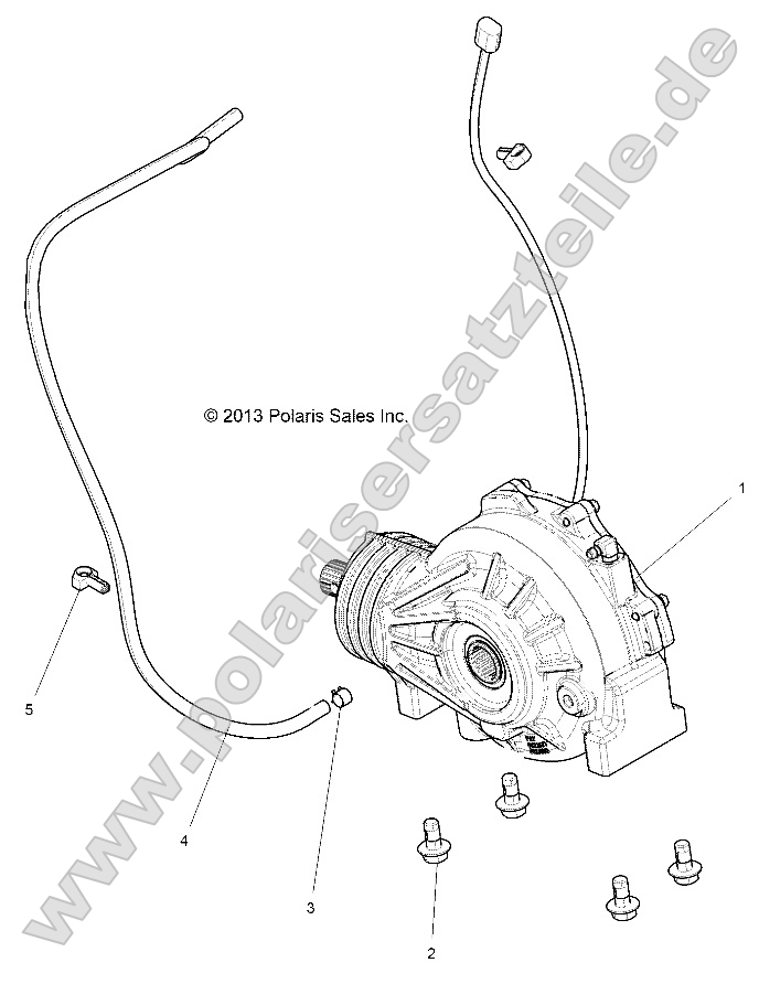 Drive Train, Front Gearcase Mounting Drive Train, Front Gearcase Mounting