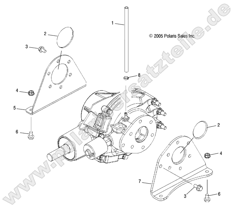 Geracase Mounting, Rear