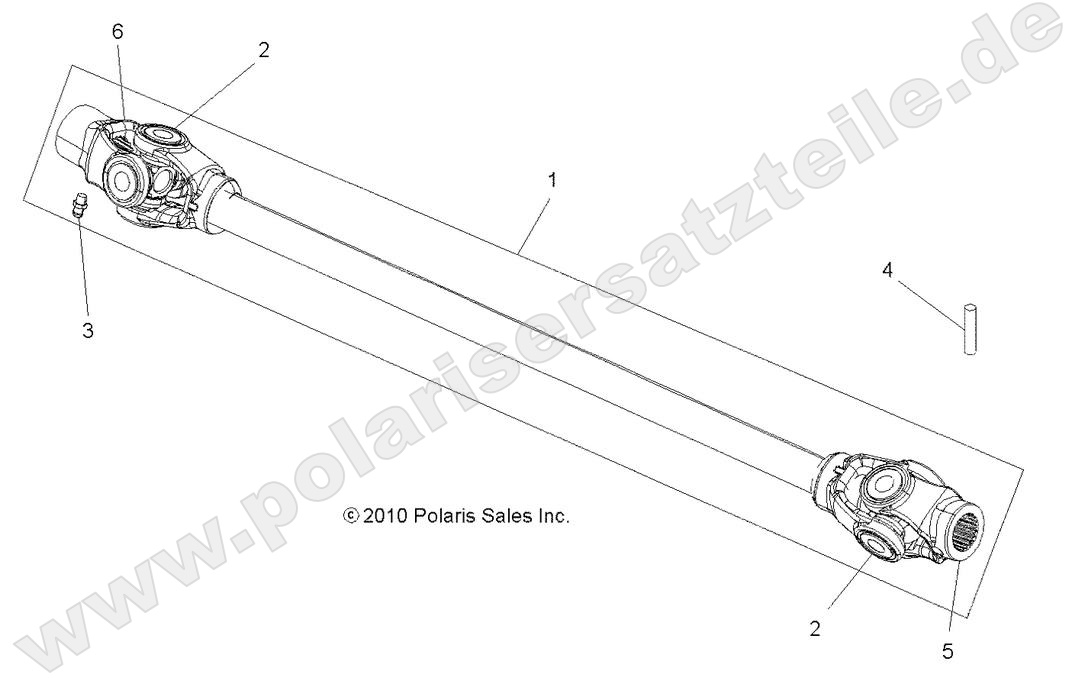 DRIVE TRAIN, PROP SHAFT, FRONT
