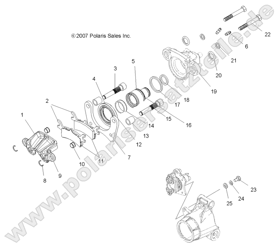 BRAKES, REAR CALIPER BRAKES, REAR CALIPER
