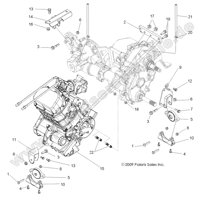 ENGINE, TRANSMISSION MOUNTING ENGINE, TRANSMISSION MOUNTING
