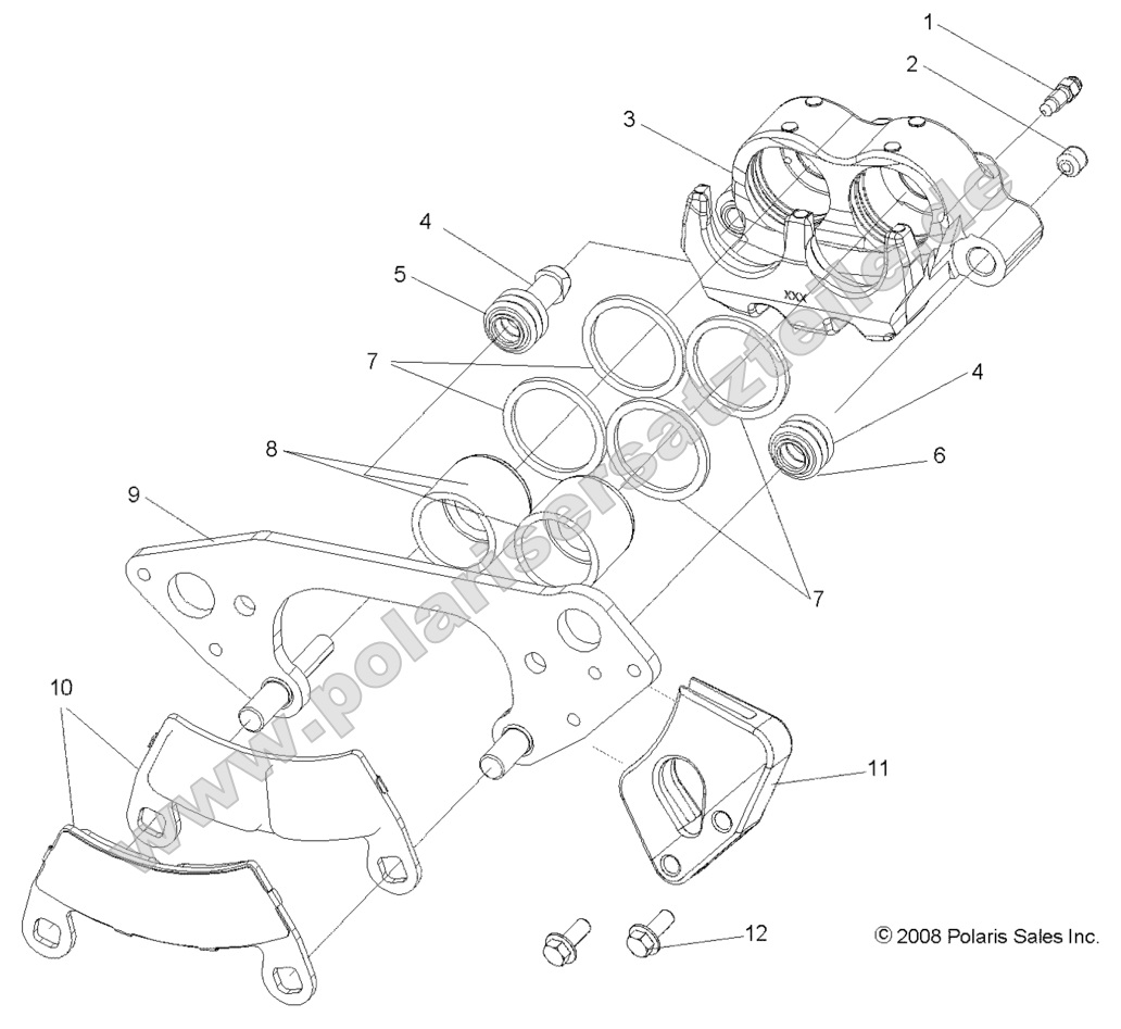 BRAKES, FRONT CALIPER BRAKES, FRONT CALIPER
