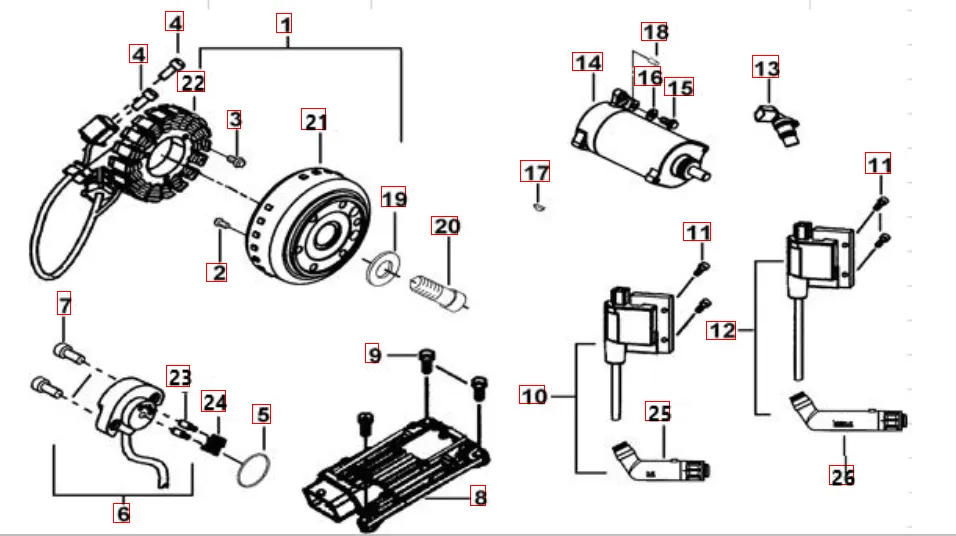 Lichtmaschine-Anlasser