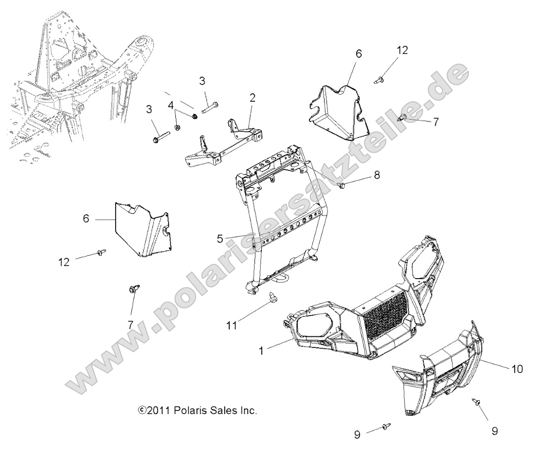 Body, Front Bumper and Mounting Body, Front Bumper and Mounting