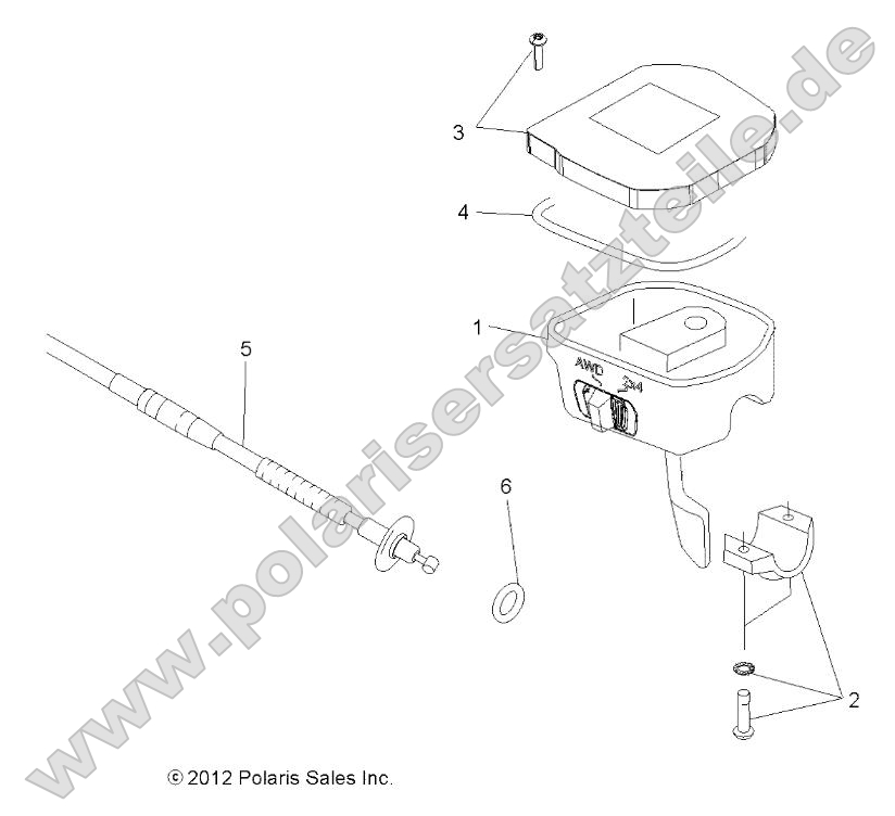 Steering, Controls, Throttle Asm. and Cable