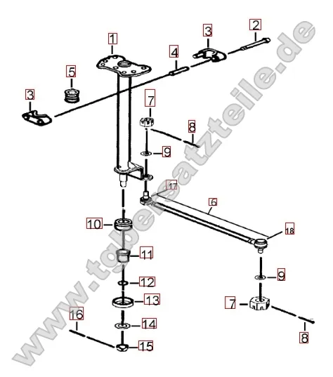 Lenksäule - Spurstange