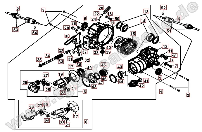 Differenzial vorne Differenzial vorne