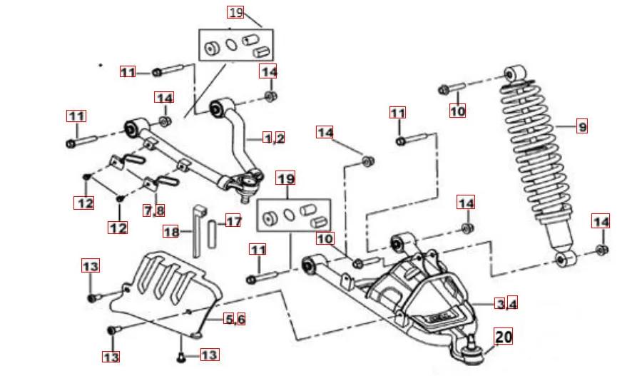 Federbein vorne Federbein vorne