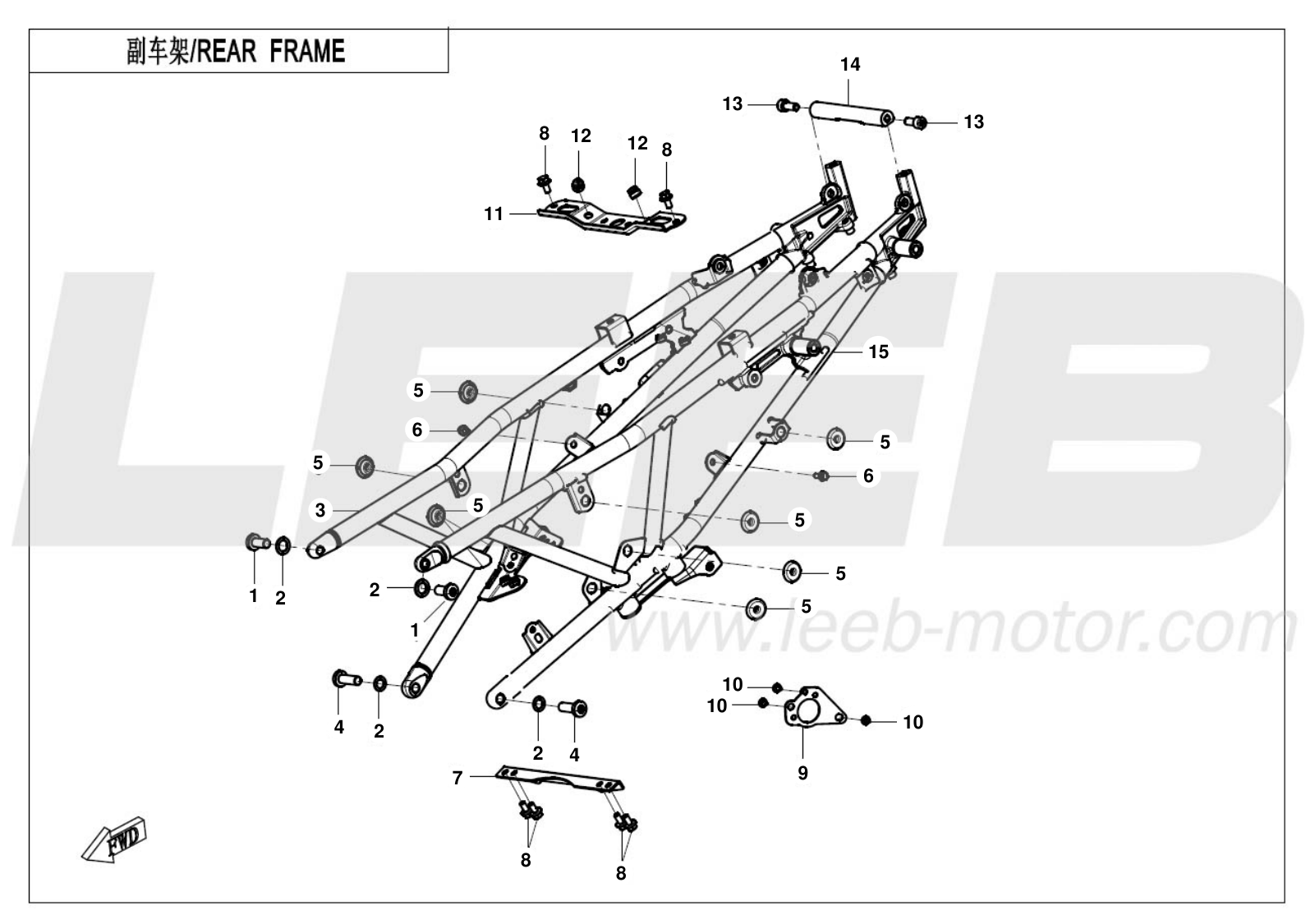 F03-2 REAR FRAME F03-2 REAR FRAME