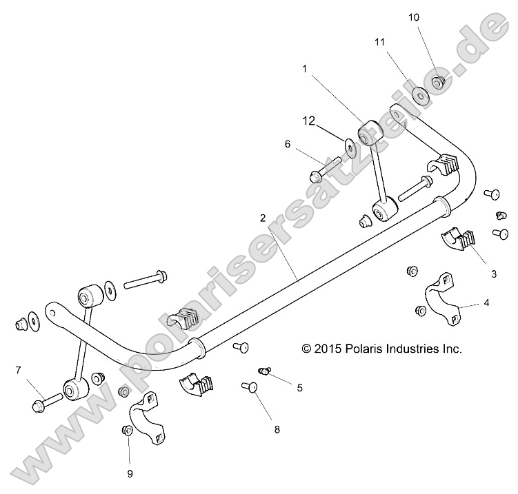 Suspension, Stabilizer Bar, Rear Suspension, Stabilizer Bar, Rear