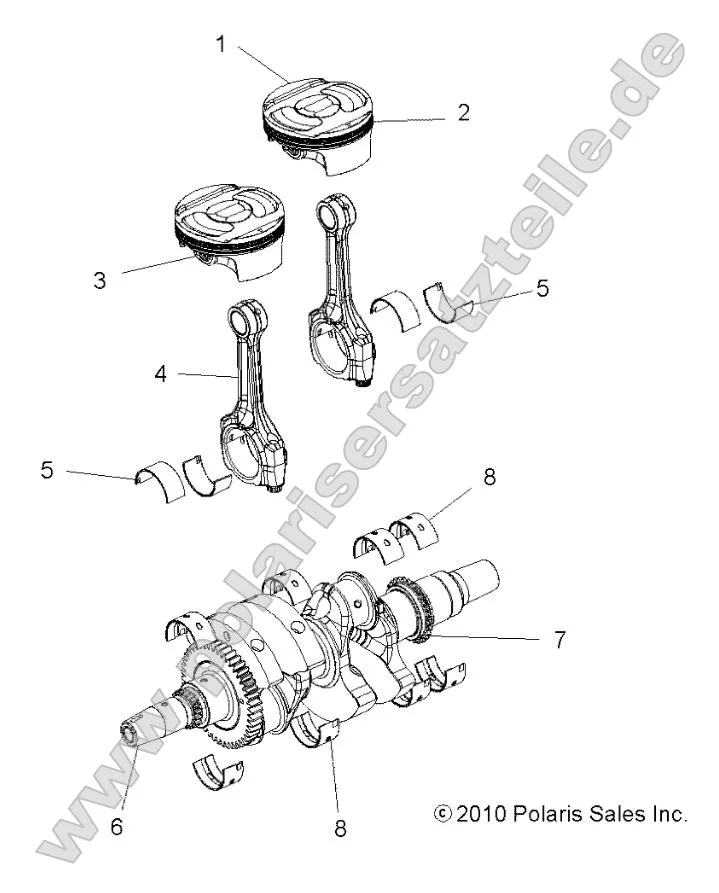 Engine, Crankshaft and Piston